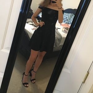 black off the shoulder dress. size 1